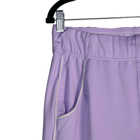 Gymshark Sweatpants Women Medium Purple Pull On Sweats Tapered Pockets High Rise - Picture 3 of 8